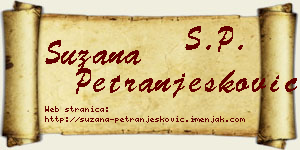 Suzana Petranjesković vizit kartica